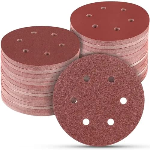 POTUINOM 100 PCS 6 Inch (150mm) Sanding Discs Hook & Loop Aluminum Oxide Grit Assortment | Random Orbital Sander Sandpaper thumbnail 1
