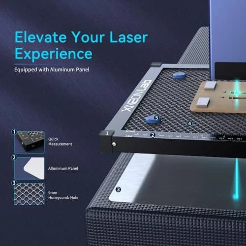 XNEONLab Honeycomb Laser Bed 400x400mm (15.75x15.75in) | Aluminum Panel for Laser Engravers thumbnail 2
