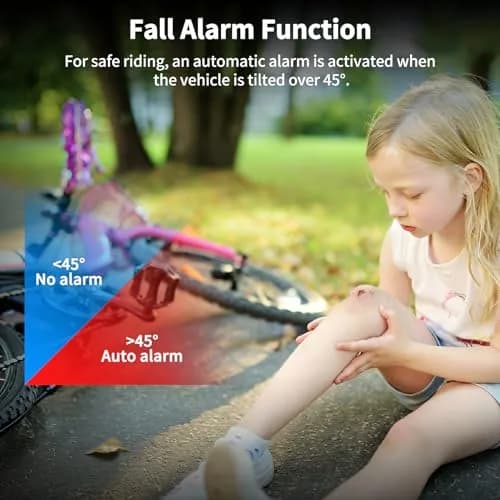 WSDCAM Wireless Bike Alarm with Remote, Rechargeable 113dB Loud Bicycle Alarm System Anti Theft, IP65 Waterproof, 1-Pack thumbnail 6
