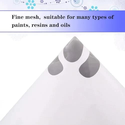 JANYUN 150 Pcs Paint Strainers with Silicone Funnel | 149 Micron Mesh for Automotive & Art Painting thumbnail 3