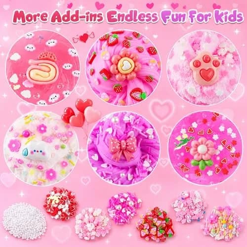 LAWOHO Pink Slime Kit 360ml (12.17 Fl Oz) | Non-Toxic, ASTM-Tested for Kids 3+ thumbnail 3