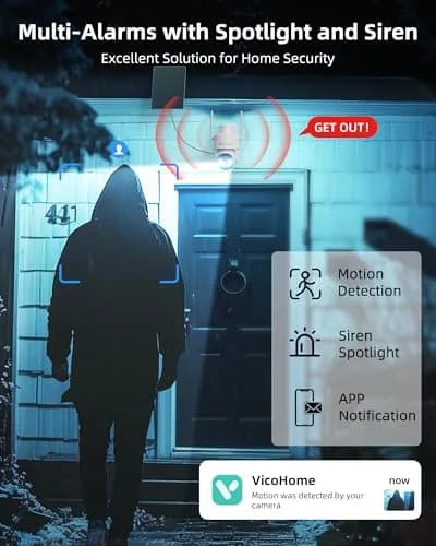 Techage Wireless Outdoor Security Camera 2K | Full-Color Night Vision, Solar Powered, IP66 Waterproof thumbnail 4