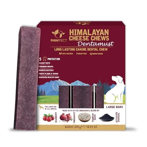 Pawfect Himalayan Cheese Dental Chew with Superfoods for Dogs | Long Lasting, Grain-Free, High Protein (420g/14.81oz) thumbnail 1