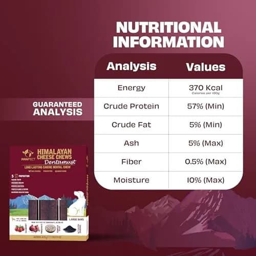 Pawfect Himalayan Cheese Dental Chew with Superfoods for Dogs | Long Lasting, Grain-Free, High Protein (420g/14.81oz) thumbnail 4