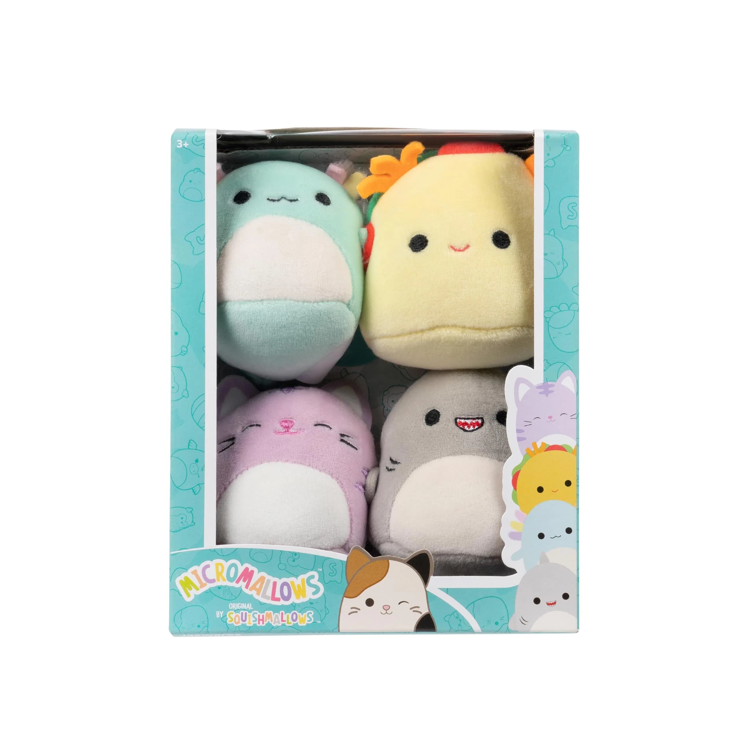 Squishmallows Micromallows 4-Pack Micro Plush Toys | Tiny Animal Friends for Kids — 4-Pack