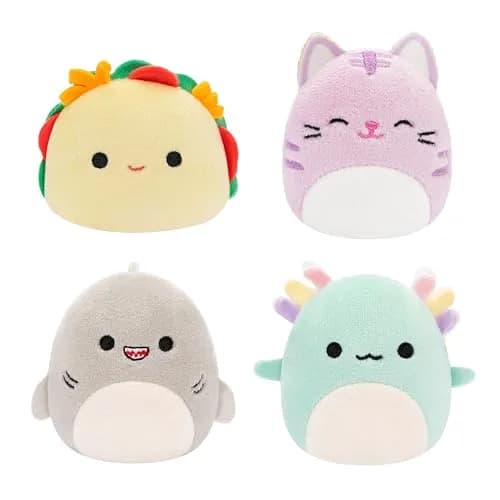 Squishmallows Micromallows 4-Pack Micro Plush Toys | Tiny Animal Friends for Kids thumbnail 2