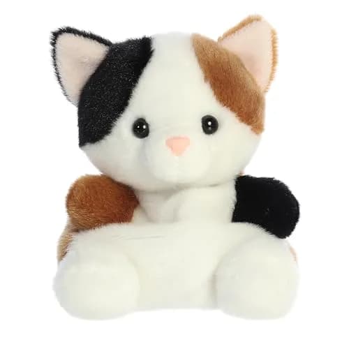 Aurora Palm Pals Peebs Calico Cat Plush 13cm (5") | Soft, Collectible Toy for Kids thumbnail 1
