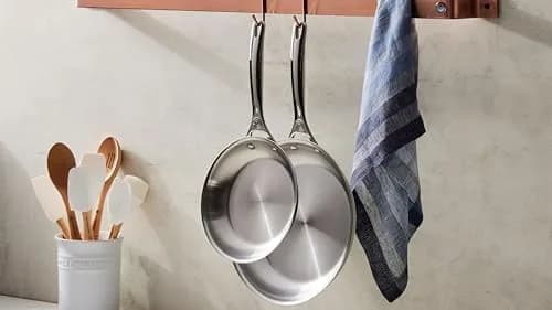 Le Creuset Stoneware & Silicone 5pc. Utensil Crock Set with 3 Silicone Utensils, Peche thumbnail 2