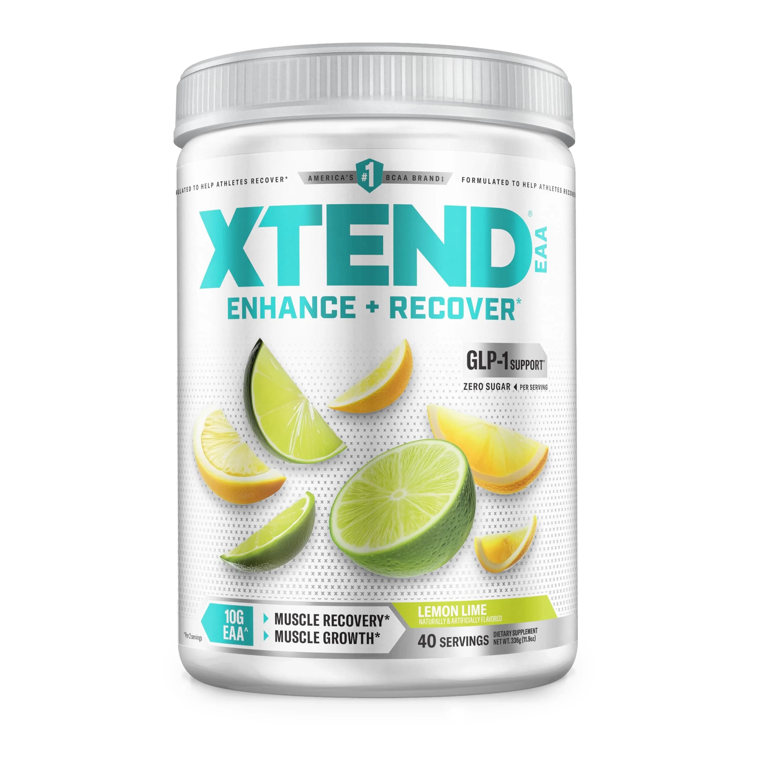 Xtend EAA + BCAA Powder with 10g EAAs, Lemon Lime, 11.9 Ounce | Supports muscle recovery & hydration