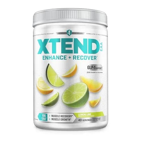 Xtend EAA + BCAA Powder with 10g EAAs, Lemon Lime, 11.9 Ounce | Supports muscle recovery & hydration thumbnail 1