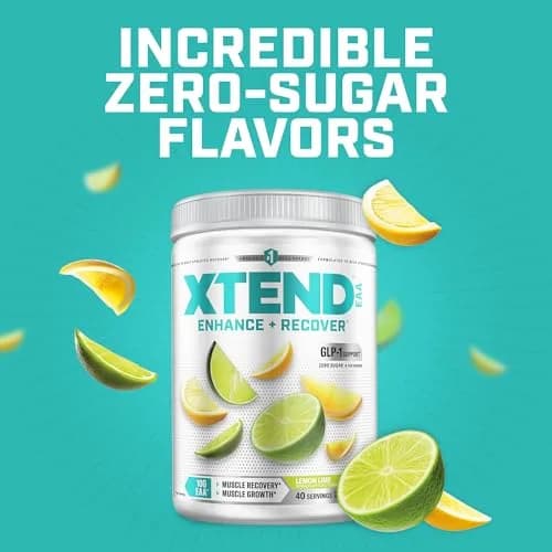 Xtend EAA + BCAA Powder with 10g EAAs, Lemon Lime, 11.9 Ounce | Supports muscle recovery & hydration thumbnail 5