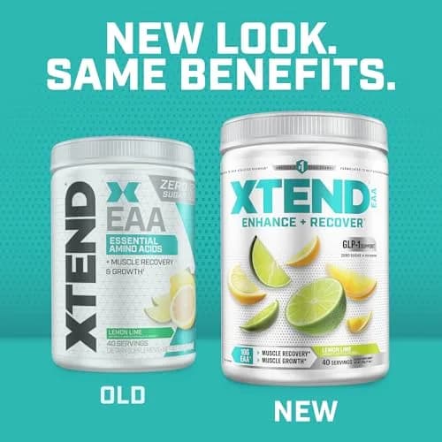 Xtend EAA + BCAA Powder with 10g EAAs, Lemon Lime, 11.9 Ounce | Supports muscle recovery & hydration thumbnail 3