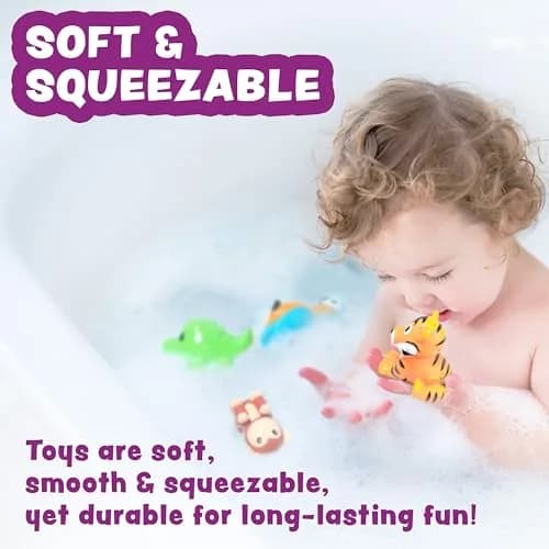 Tub Works® Rainforest™ Mold Free Bath Toys 6 Pack | Sealed, No Hole Design Keeps Moisture Out thumbnail 5