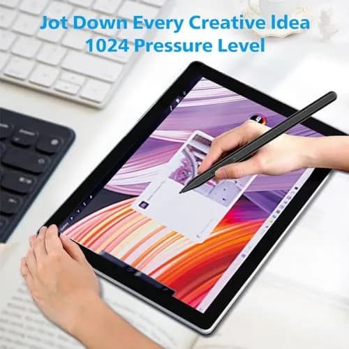 Milikilo Stylus Pen for Microsoft Surface Pro 11/10/9/8/X/7+/6/5/4, Go 4/3/2/1, Laptop 1-5, Studio 2 with Eraser & Tilt Function | 1024 Pressure Sensitivity thumbnail 4