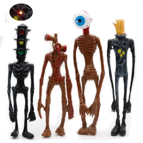 Rainbow snail Siren Head Action Figure Set 7.8 inches | Monster Playset for Kids thumbnail 1