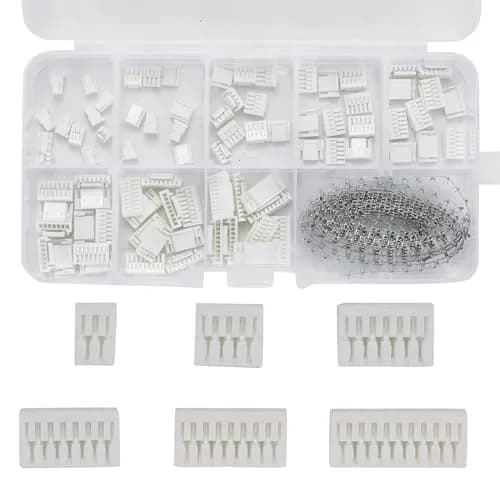 Teansic JST GH 1.25mm Connector Kit, 580 PCS | 2-10 Pin Housing & Terminals thumbnail 1