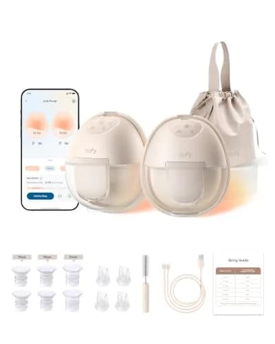 eufy Security Heated Wearable Breast Pump S1 with HeatFlow Technology | 300 mmHg Suction, 46 dB Quiet, BPA-Free thumbnail 1