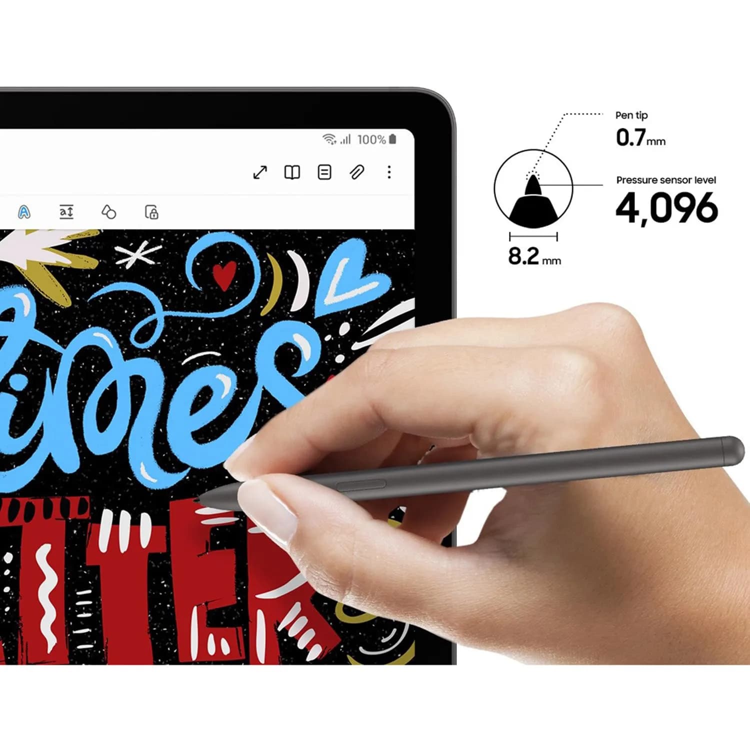 HQB-STAR S Pen Stylus for Samsung Galaxy Tab S9 FE/FE+ & S9 Series, Lavender | Replacement Pen with 5 Tips - view 3