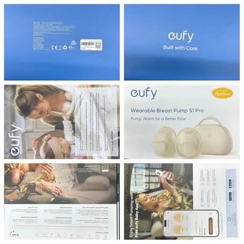 eufy Security Heated Wearable Breast Pump S1 Pro with Charging Case | 300 mmHg Suction, 46dB Quiet, BPA-Free thumbnail 9