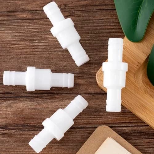 PAGOW 4 Pack 1/2" (12mm) PVDF One-Way Check Valve | Fuel Gas Liquid Air, Hydraulic Pneumatic Systems thumbnail 7