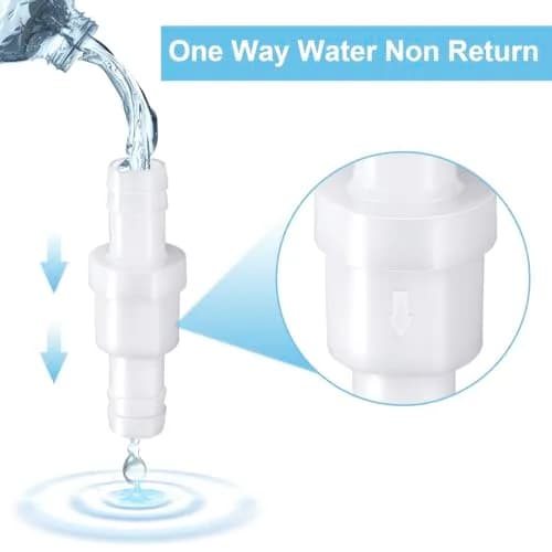 PAGOW 4 Pack 1/2" (12mm) PVDF One-Way Check Valve | Fuel Gas Liquid Air, Hydraulic Pneumatic Systems thumbnail 3