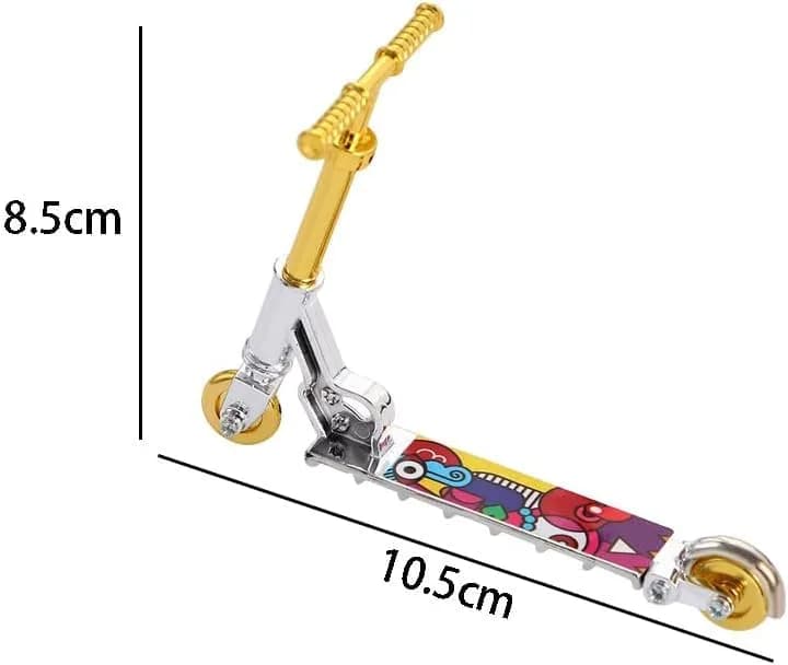 Galepromot Gold Mini Two Wheel Tiny Fingerboard Scooters | Finger Skateboards & Finger Bikes for Finger Training thumbnail 3