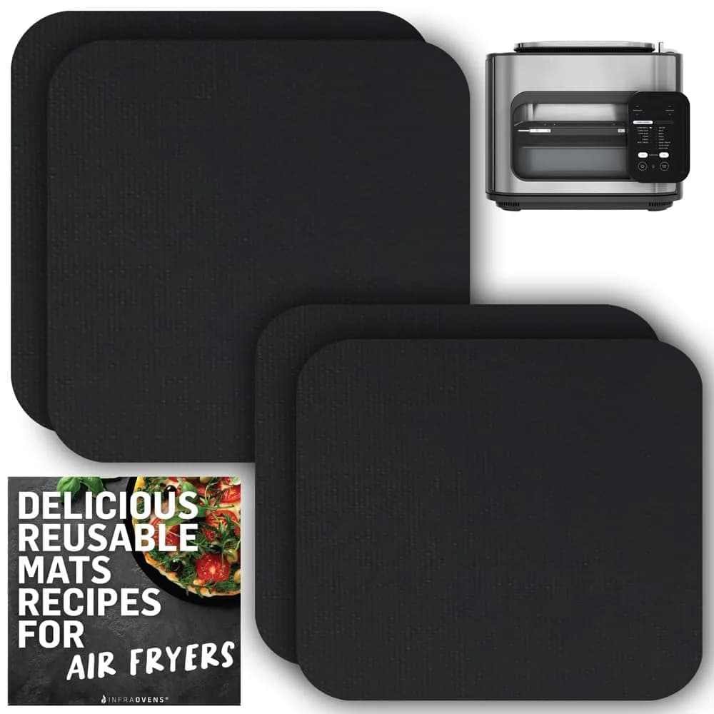 INFRAOVENS Reusable Liners for Ninja Combi All-in-One Multicooker Oven & Air Fryer 14-in-1 | Nonstick Accessories, Heat Resistant Mats, Dishwasher Safe — For Ninja® Combi