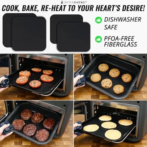 INFRAOVENS Reusable Liners for Ninja Combi All-in-One Multicooker Oven & Air Fryer 14-in-1 | Nonstick Accessories, Heat Resistant Mats, Dishwasher Safe thumbnail 2