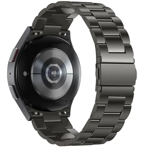 Anlinser No Gap Metal Band Compatible with Samsung Galaxy Watch 7/6/5/4/FE 40mm 44mm Graphite | Stainless Steel Strap thumbnail 2