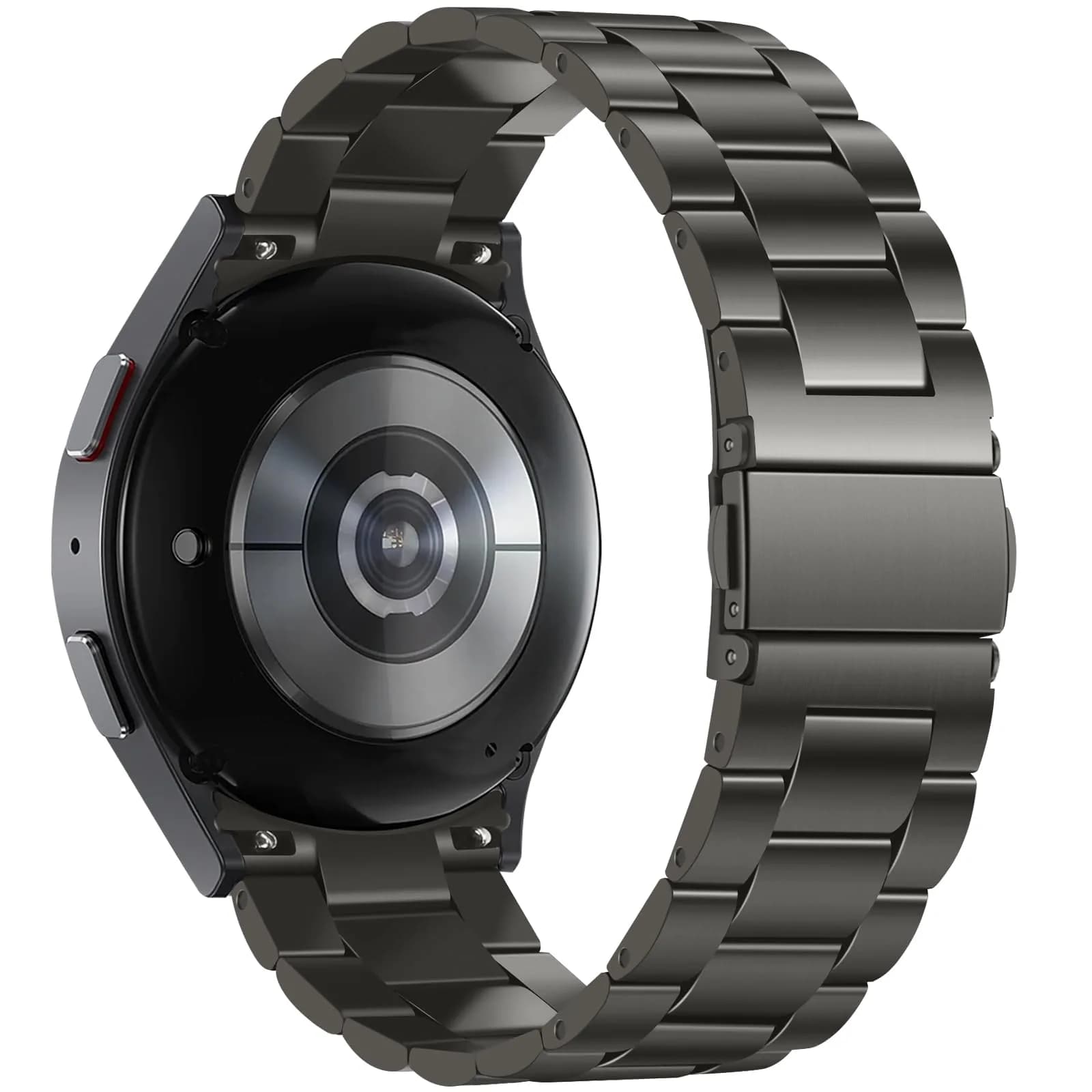 Anlinser No Gap Metal Band Compatible with Samsung Galaxy Watch 7/6/5/4/FE 40mm 44mm Graphite | Stainless Steel Strap - view 2