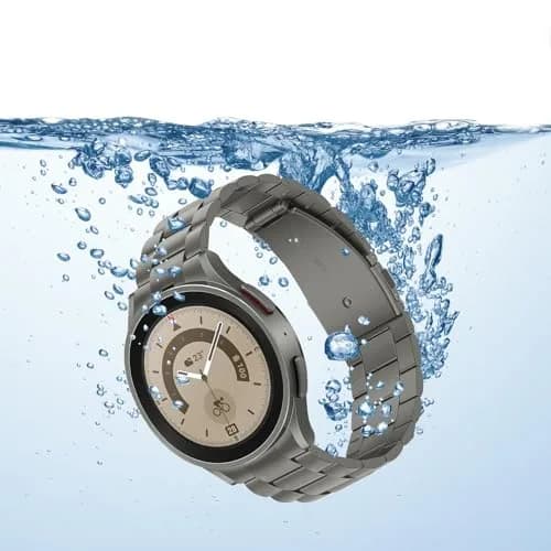 Anlinser Titanium Metal Watch Band for Samsung Galaxy Watch 7/6/5/4/FE 40mm 44mm | Adjustable Stainless Steel Strap thumbnail 4