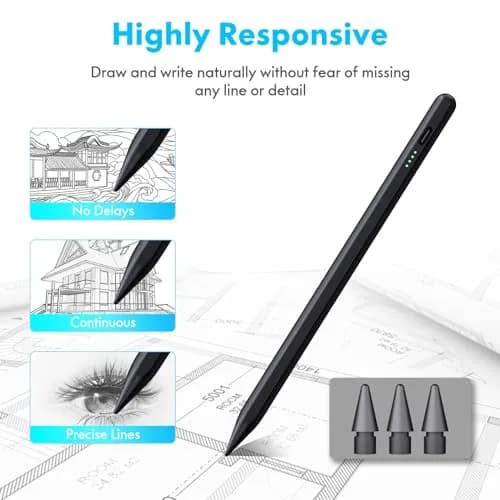 Cisteen Stylus Pen for iPad 2018-2026 | Precise, Fast Charge & Tilt Sensor thumbnail 2