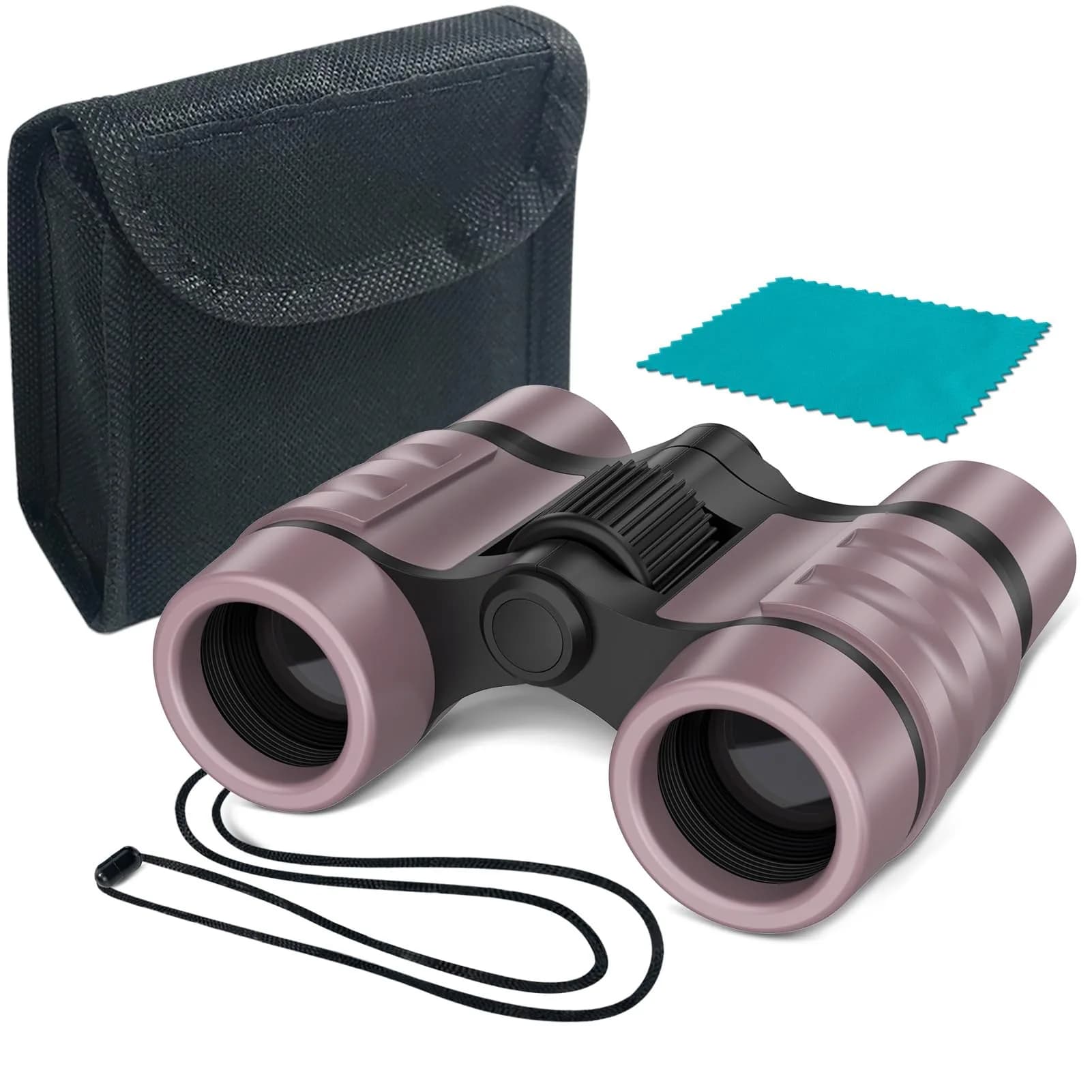 ESSENSON Kids Binoculars 4x30mm Ice Rose | Shockproof Outdoor Toy for Ages 3-12 - main product image