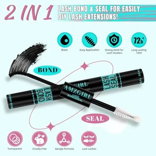 AMZGIRL Fluffy Lash Clusters Kit, D Curl Lash Clusters | 320 Pcs, 10-16mm, Reusable, Easy DIY thumbnail 5