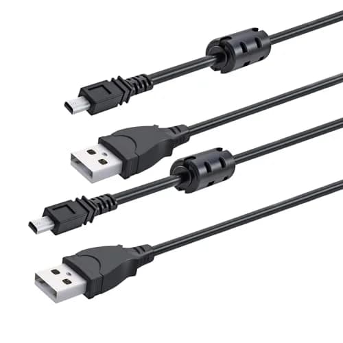 YCWZZH 2 Pack USB Camera Data Cord for Fujifilm & More | Fast Data Transfer & Charging thumbnail 1
