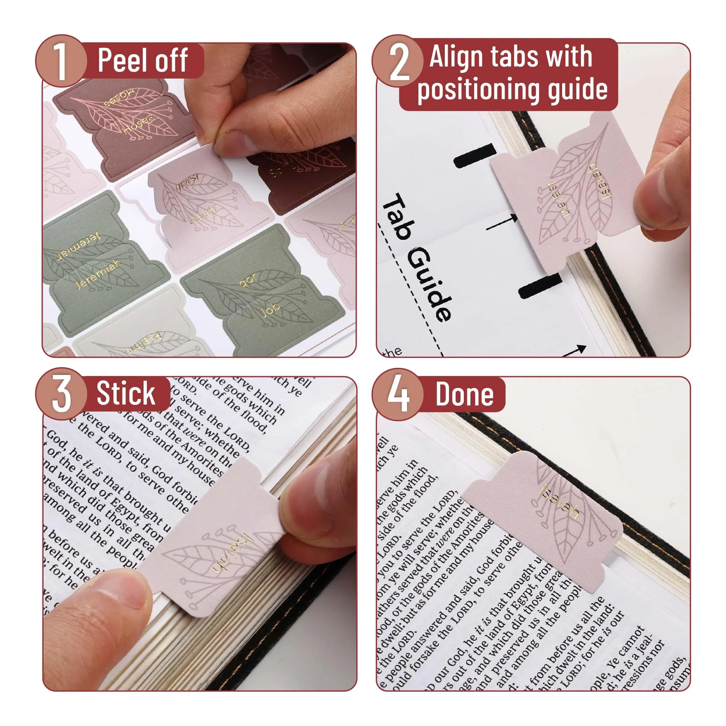 Mr. Pen Gold Bible Tabs, 75 Tabs, Autumnal Earth, Laminated, for Study Bible Indexing thumbnail 5