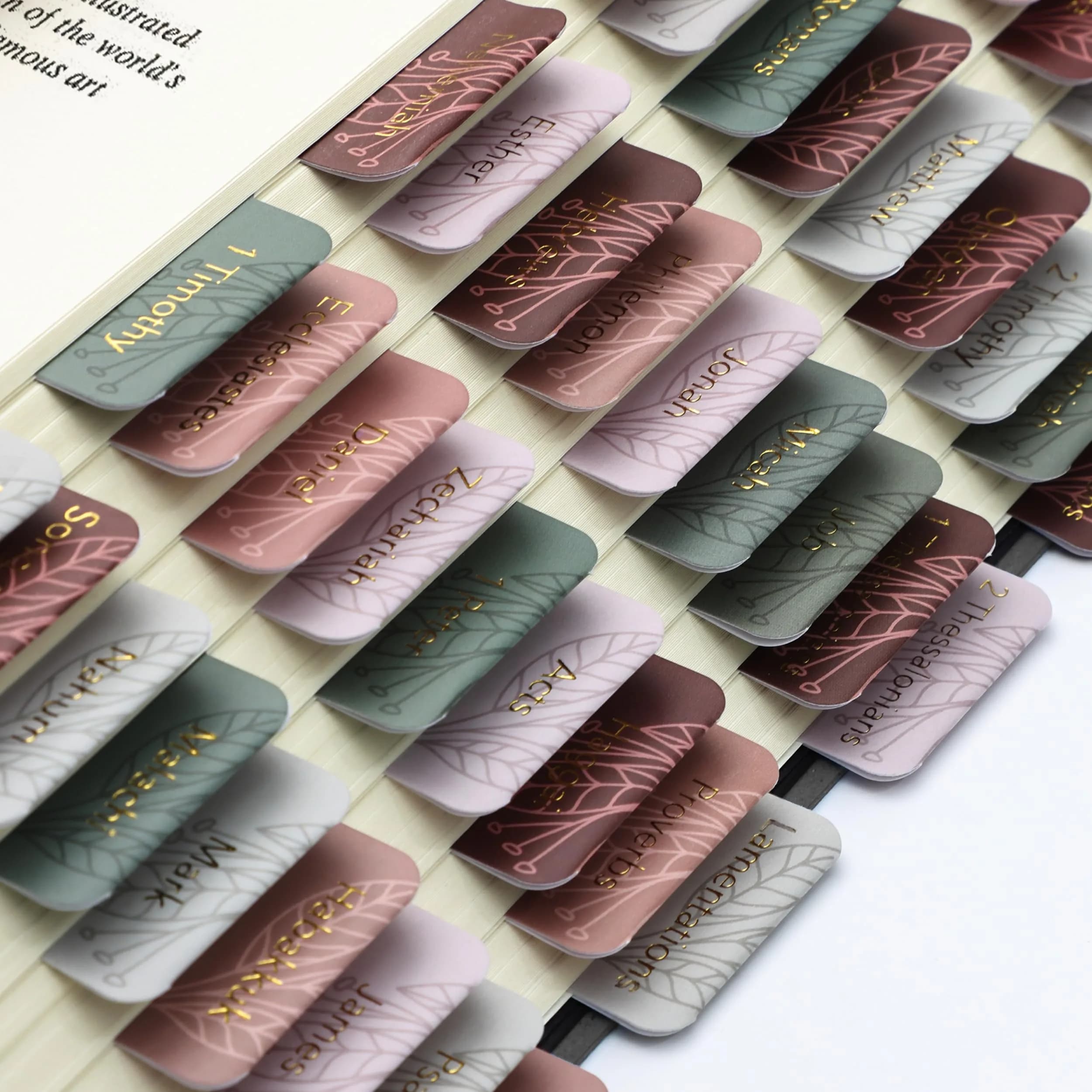 Mr. Pen Gold Bible Tabs, 75 Tabs, Autumnal Earth, Laminated, for Study Bible Indexing thumbnail 7