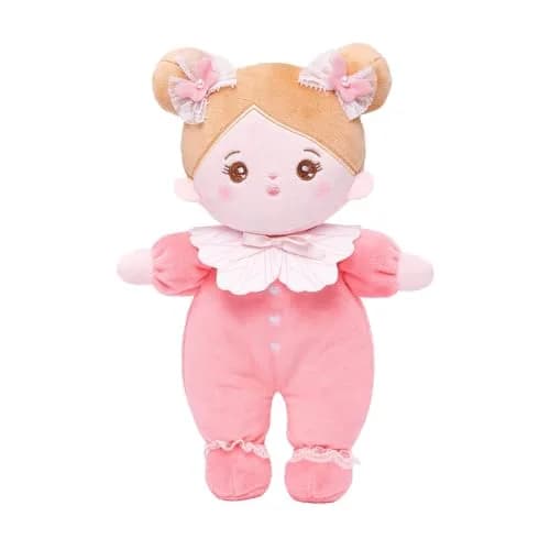 OUOZZZ Soft Baby Doll 10" Pink Bow | Ideal First Birthday Toy for 1 Year Old Girl - main product image