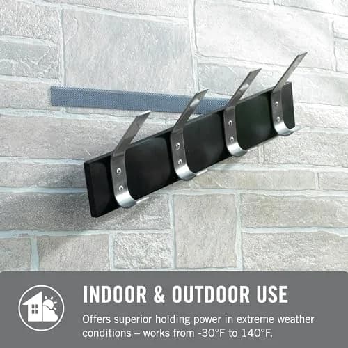 VELCRO Brand Extreme Outdoor Mounting Tape Black 14ft x 1in | Holds Up to 15 Lbs on Rough Surfaces thumbnail 6
