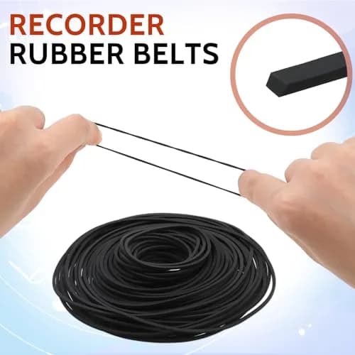 Sliverdew 100 Pcs Cassette Rubber Belts 40-135mm (1.57-5.31 inches) | For DVD CD LD VCR Repeater Drives thumbnail 3