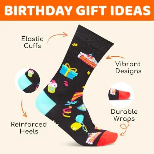 Zmart Socks for Boys Age 6 | Birthday Gift Idea with Playful Message (70-120 chars) thumbnail 3