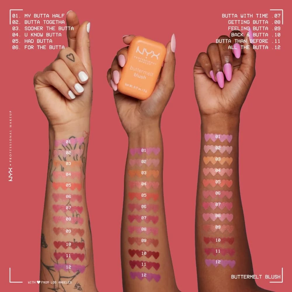 NYX PROFESSIONAL MAKEUP Buttermelt Powder Blush, Back and Butta Shade, 5g (0.17 Oz) | Vegan Formula with Mango Butter - view 7