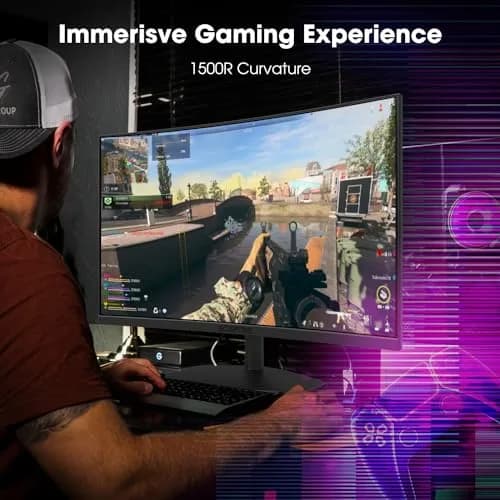 Sceptre Curved 24-inch Gaming Monitor 1ms 100Hz 1500R DisplayPort HDMI X2 Eye Care 100% sRGB Build-in Speakers, Machine Black 2025 thumbnail 4