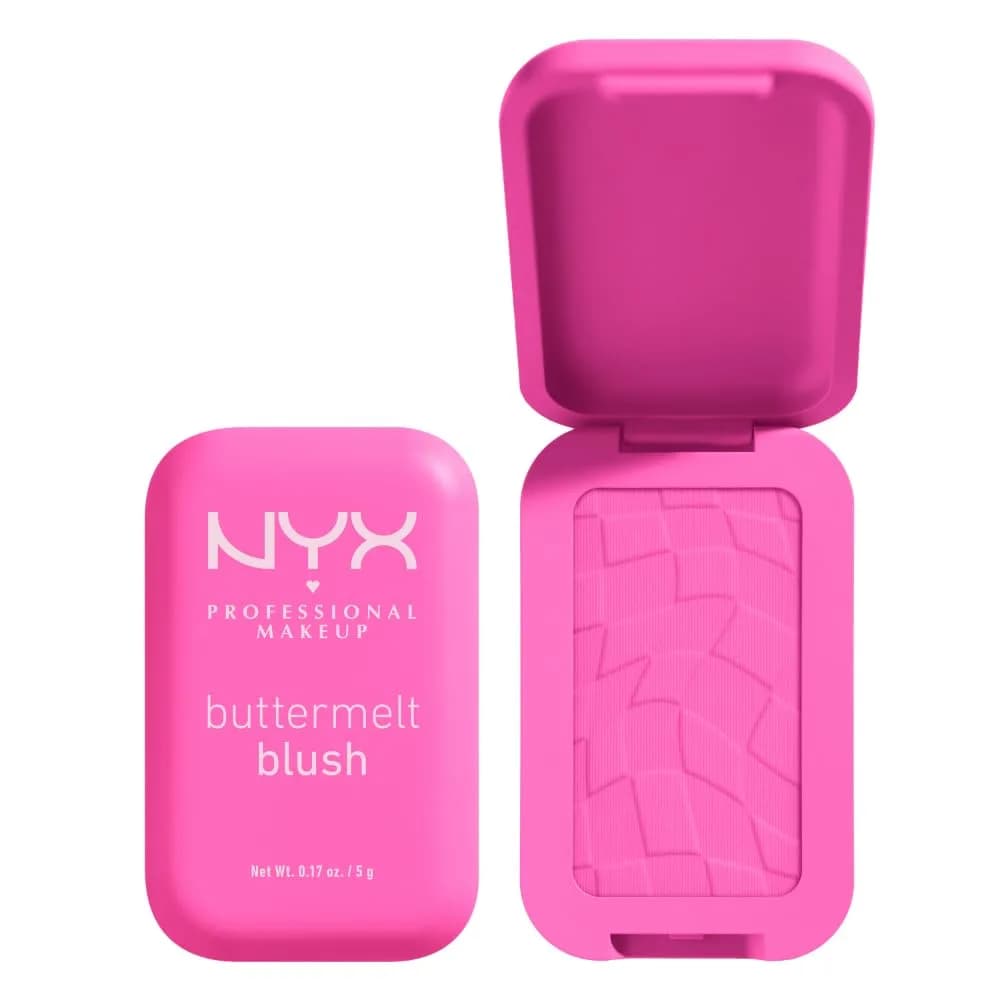 NYX PROFESSIONAL MAKEUP Buttermelt Powder Blush, My Butta Half | 5g (0.17 oz) Buildable Matte & Glowy Finish - main product image