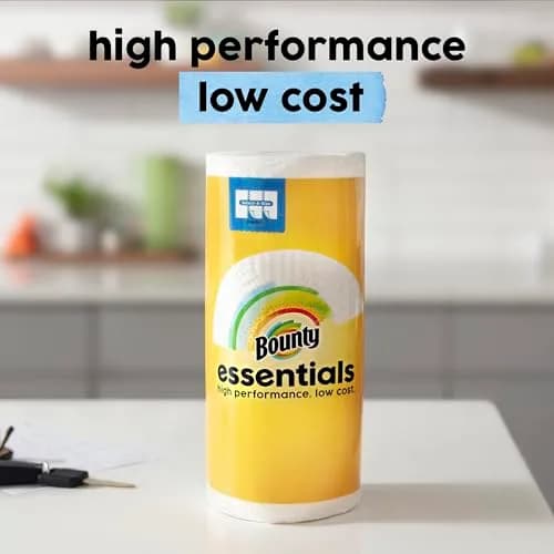 Bounty Essentials Select-A-Size Paper Towels, 4 Double Rolls (432 Sheets Total) | Strong & Absorbent for Everyday Messes thumbnail 6