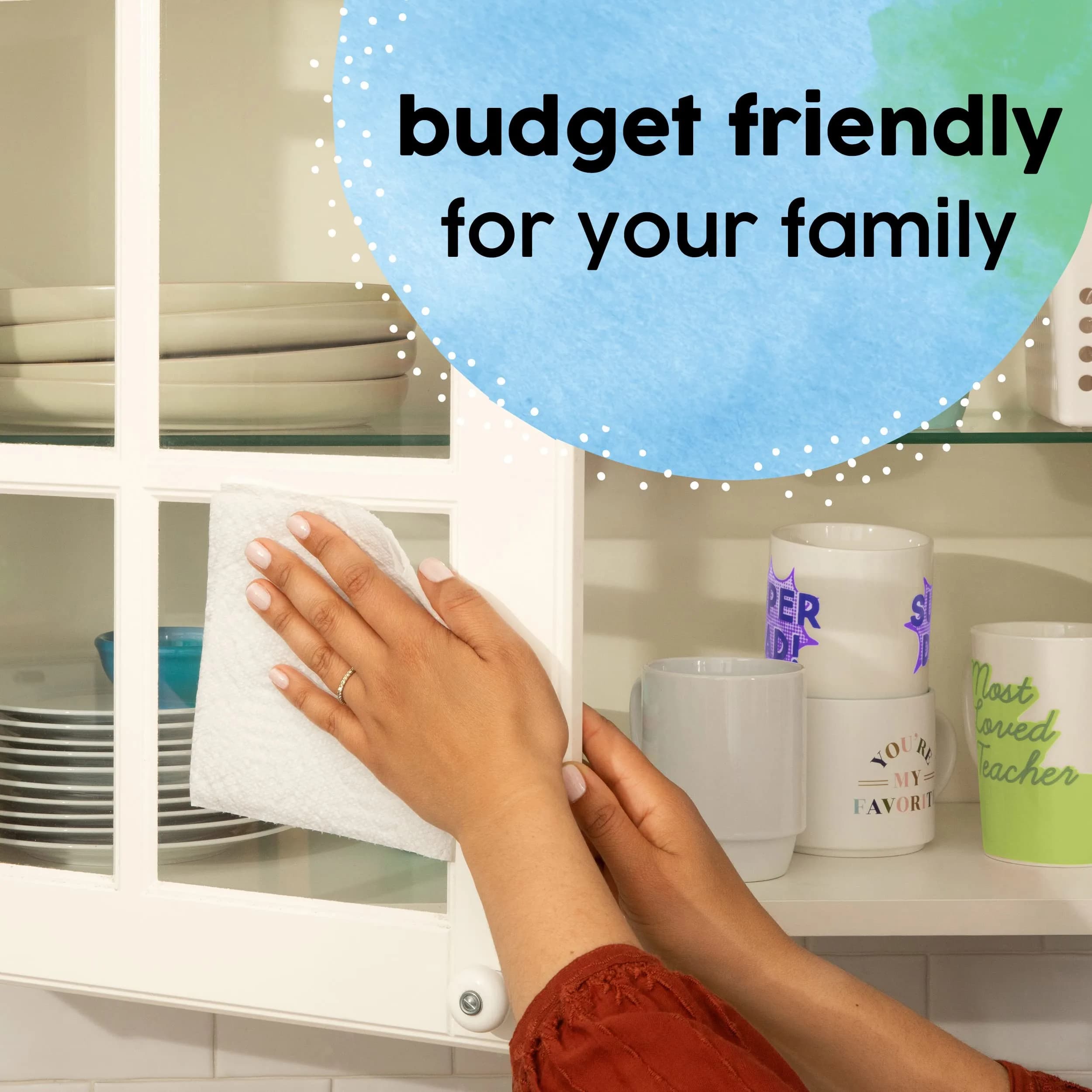 Bounty Essentials Select-A-Size Paper Towels, 4 Double Rolls | Value Pack for Indian Households - view 3