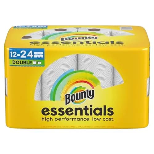 Bounty Essentials Select-A-Size Paper Towels, 12 Double Rolls (24 Regular) | 1296 Sheets Total thumbnail 1