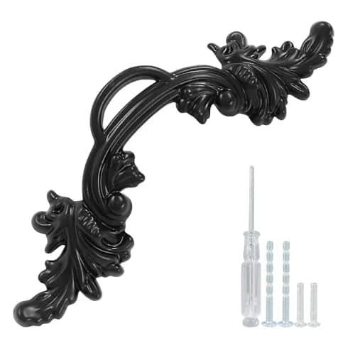 Biaungdo Vintage Cabinet Pulls Handles Black 135mm (5.31 Inch) | Retro Style Zinc Alloy Hardware thumbnail 1