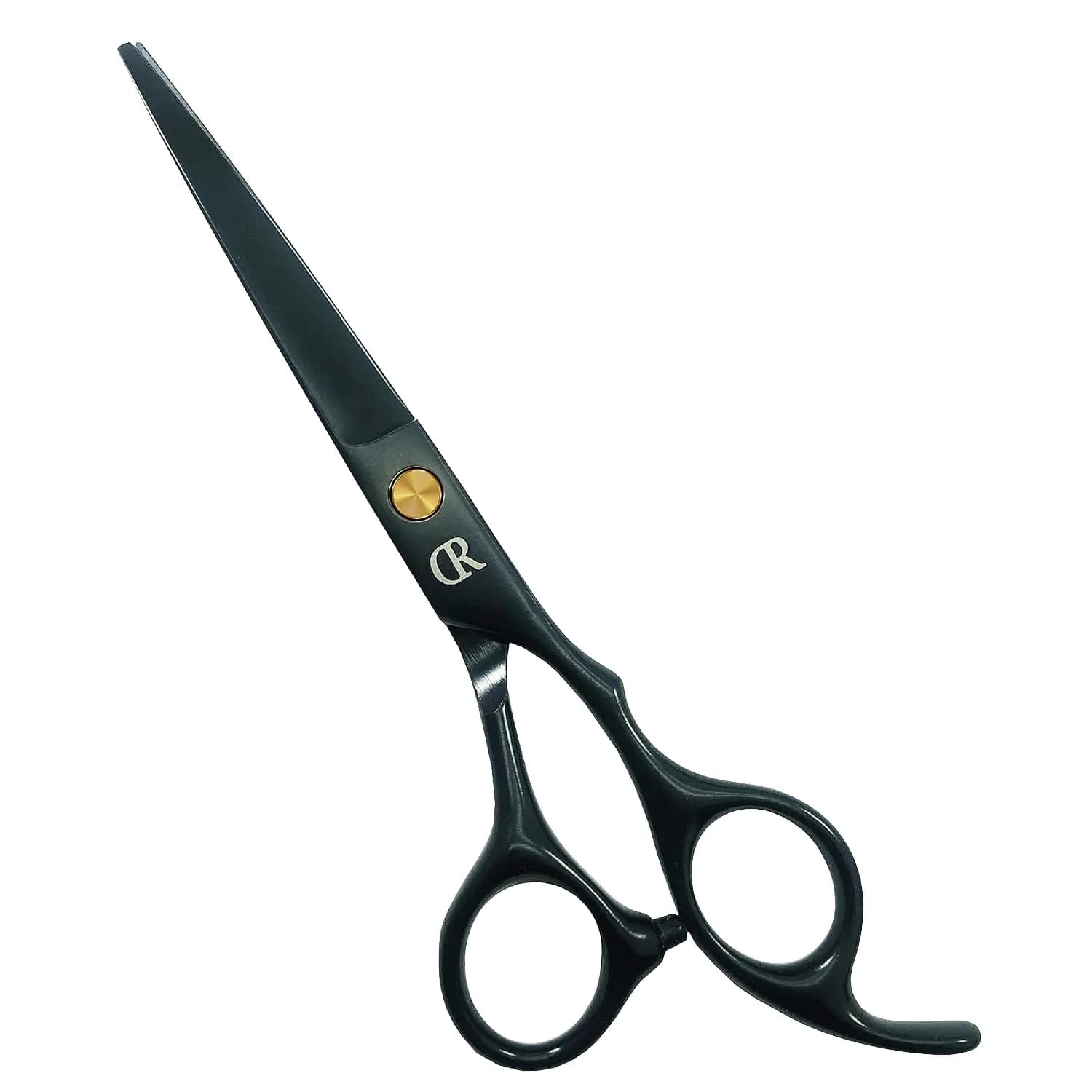 JAVENPROLIU Professional Hair Cutting Shears 6 Inch (15.24 cm) | Barber Scissors for Men, Women, Kids — Black