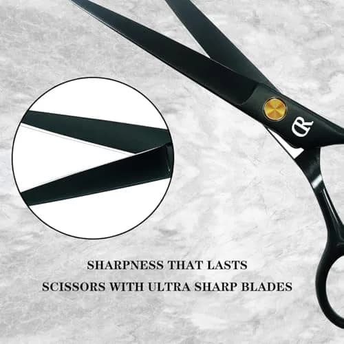 JAVENPROLIU Professional Hair Cutting Shears 6 Inch (15.24 cm) | Barber Scissors for Men, Women, Kids thumbnail 4